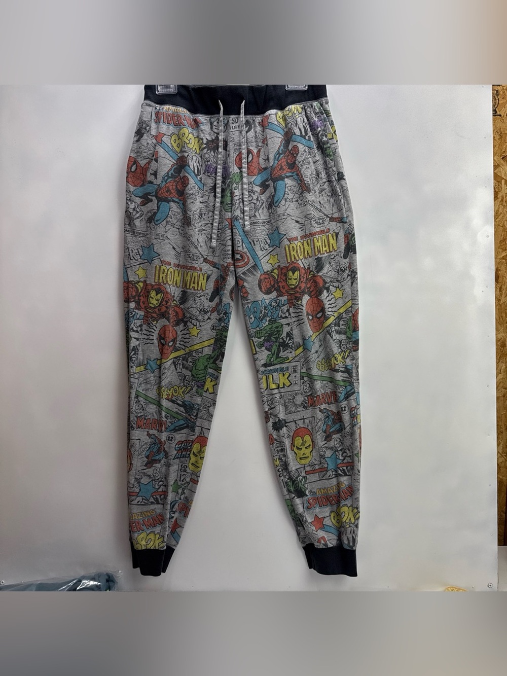 Marvel Men’s Classic Character Comic Print Jogger Pants
